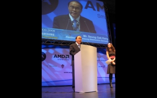 Samsung Präsident Deutschland hält seine Eröffnungsrede