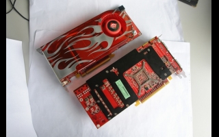 PostPosted: Sun May 06, 2007 14:48:59 Post subject: Gallery: Radeon HD 2900XT Reply with quote - Process: 80nm - GPU: 757MHz - Memory: 1656MHz - Memory Bus: 512-bit - Memory Type: 512MB GDDR3 - Unified Shader Pipelines: 128 - ROPs and TMUs: 16 - 32 - PCB Layers: 12 - Shader operations (kOps/sec): 36.00 - Peak memory bandwidth (GB/sec): 105.98
