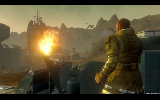 Die Demoversion zu Red Faction: Guerilla ist ab sofort auf dem deutschen Xbox Live Marktplatz erhältlich. Ihr erlebt hier in der Rolle des Freiheitskämpfers Alec Mason eine actiongeladene Einzelspieler-Mission. Die Demo zeigt das Ausmaß an Zerstörung, das mit der GeoMod 2.0 Zerstörungs-Engine erreicht werden kann. Pünktlich zum Start der Demo ist nun auch die offizielle Website zur Demo online: unter www.rfg-demo.de gibt es neben Videos und Screenshots den direkten Link zum Xbox Live Marktplatz - so könnt ihr sofort den Download auf die eigene Konsole starten. Red Faction: Guerrilla erscheint am 5. Juni 2009 für Playstation 3 und Xbox 360. Die Veröffentlichung der PC-Version folgt im Sommer. Quelle: