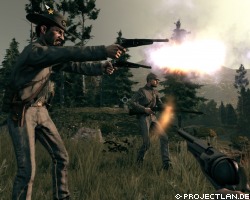Call of Juarez: Bound in Blood nimmt den Spieler mit auf eine Reise durch das vom Bürgerkrieg verwüstete Georgia, bis hin zu den aztekischen Ruinen von Mexico. Der Titel ist ein epischer Western mit allen Zutaten, die dieses Genre für die Spieler so interessant macht - Banditen, Duelle, Schätze, Frauen und vieles mehr. Noch nie war der Westen so wild wie hier: Der Spieler schlüpft in die Rolle der beiden McCall-Brüder, die sich in ein aufregendes Abenteuer voller Gesetzlosigkeit und Habgier stürzen, das mitten in der legendären Ära der amerikanischen Geschichte spielt.