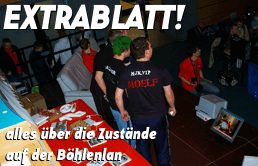 Extrablatt! Alles über die Zustände auf der Böhlenlan!