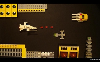 Toller Shoot-Em-Up aus Legosteinen.