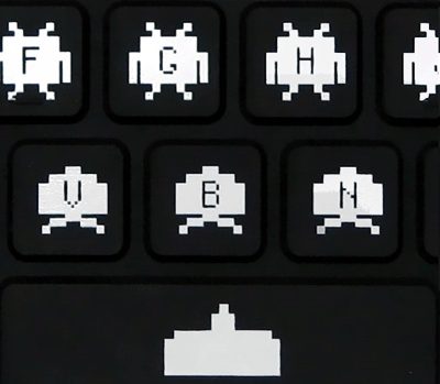 Space Invader Tastatur für Retro-Fans