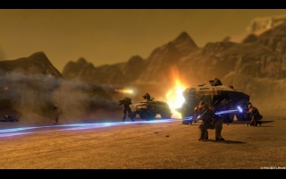 Die Demoversion zu Red Faction: Guerilla ist ab sofort auf dem deutschen Xbox Live Marktplatz erhältlich. Ihr erlebt hier in der Rolle des Freiheitskämpfers Alec Mason eine actiongeladene Einzelspieler-Mission. Die Demo zeigt das Ausmaß an Zerstörung, das mit der GeoMod 2.0 Zerstörungs-Engine erreicht werden kann. Pünktlich zum Start der Demo ist nun auch die offizielle Website zur Demo online: unter www.rfg-demo.de gibt es neben Videos und Screenshots den direkten Link zum Xbox Live Marktplatz - so könnt ihr sofort den Download auf die eigene Konsole starten. Red Faction: Guerrilla erscheint am 5. Juni 2009 für Playstation 3 und Xbox 360. Die Veröffentlichung der PC-Version folgt im Sommer. Quelle: