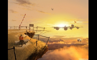 Surreale, digitale Kunstwerke (Alexey Andreev).