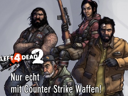 Left 4 Dead 2 mit Original Counter Strike:Source Waffen (HD-Video)
