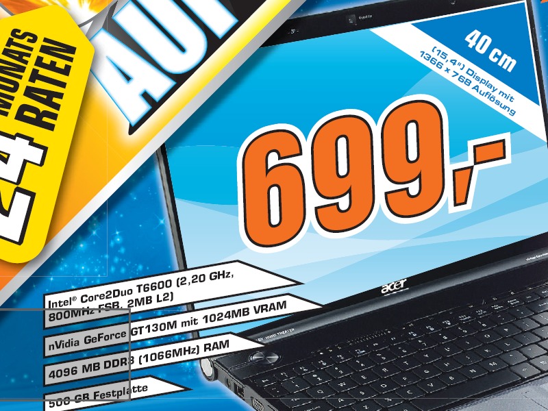 Mobiler Tausendsassa im Kurztest: Acer Aspire 5739 (Saturnangebot)