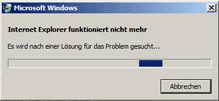 Internet Explorer abstürzen lassen