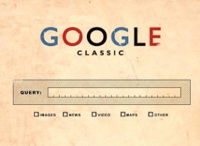 Google Classic: Suchanfrage per Postkarte