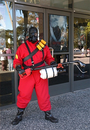 Team Fortress 2: Echter Pyro in Australien gesichtet