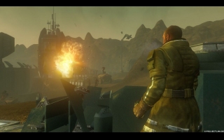 50 Jahre nach den ersten Auseinandersetzungen auf dem Mars schlüpft der Spieler in die Rolle eines Widerstandskämpfers der wiedervereinigten Red Faction Bewegung. Die Red Faction befindet sich im Freiheitskampf mit der Earth Defense Force (EDF), welche sich vom einstigen Befreier zum Unterdrücker gewandelt hat. Auf einer frei begehbaren Marsoberfläche nutzt der Spieler die physikalisch korrekt zerstörbare Umgebung, um seine Feinde in actiongeladenen Guerrilla-Gefechten zu bezwingen.