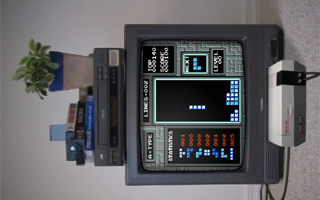 Tetris rotiert Wohnzimmer