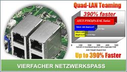 Quad-Ethernet Motherboard von Asus	