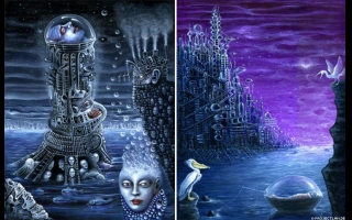 Surreale, digitale Kunstwerke (Alexey Andreev).