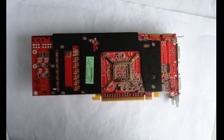 PostPosted: Sun May 06, 2007 14:48:59 Post subject: Gallery: Radeon HD 2900XT Reply with quote - Process: 80nm - GPU: 757MHz - Memory: 1656MHz - Memory Bus: 512-bit - Memory Type: 512MB GDDR3 - Unified Shader Pipelines: 128 - ROPs and TMUs: 16 - 32 - PCB Layers: 12 - Shader operations (kOps/sec): 36.00 - Peak memory bandwidth (GB/sec): 105.98