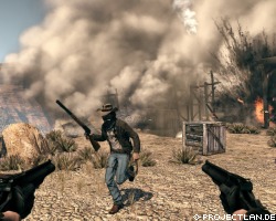 Call of Juarez: Bound in Blood nimmt den Spieler mit auf eine Reise durch das vom Bürgerkrieg verwüstete Georgia, bis hin zu den aztekischen Ruinen von Mexico. Der Titel ist ein epischer Western mit allen Zutaten, die dieses Genre für die Spieler so interessant macht - Banditen, Duelle, Schätze, Frauen und vieles mehr. Noch nie war der Westen so wild wie hier: Der Spieler schlüpft in die Rolle der beiden McCall-Brüder, die sich in ein aufregendes Abenteuer voller Gesetzlosigkeit und Habgier stürzen, das mitten in der legendären Ära der amerikanischen Geschichte spielt.