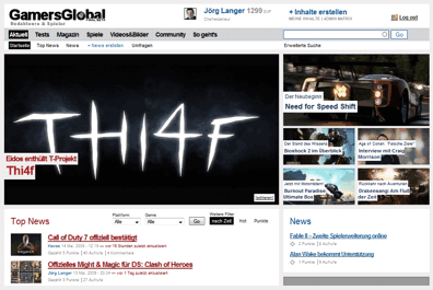 Gamers Global Website