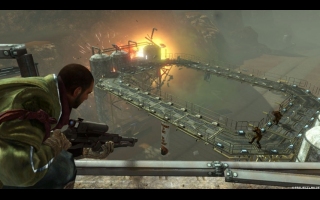 Die Demoversion zu Red Faction: Guerilla ist ab sofort auf dem deutschen Xbox Live Marktplatz erhältlich. Ihr erlebt hier in der Rolle des Freiheitskämpfers Alec Mason eine actiongeladene Einzelspieler-Mission. Die Demo zeigt das Ausmaß an Zerstörung, das mit der GeoMod 2.0 Zerstörungs-Engine erreicht werden kann. Pünktlich zum Start der Demo ist nun auch die offizielle Website zur Demo online: unter www.rfg-demo.de gibt es neben Videos und Screenshots den direkten Link zum Xbox Live Marktplatz - so könnt ihr sofort den Download auf die eigene Konsole starten. Red Faction: Guerrilla erscheint am 5. Juni 2009 für Playstation 3 und Xbox 360. Die Veröffentlichung der PC-Version folgt im Sommer. Quelle: