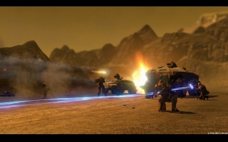 50 Jahre nach den ersten Auseinandersetzungen auf dem Mars schlüpft der Spieler in die Rolle eines Widerstandskämpfers der wiedervereinigten Red Faction Bewegung. Die Red Faction befindet sich im Freiheitskampf mit der Earth Defense Force (EDF), welche sich vom einstigen Befreier zum Unterdrücker gewandelt hat. Auf einer frei begehbaren Marsoberfläche nutzt der Spieler die physikalisch korrekt zerstörbare Umgebung, um seine Feinde in actiongeladenen Guerrilla-Gefechten zu bezwingen.
