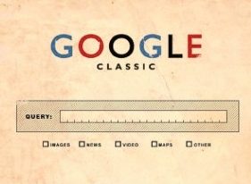 Google Classic: Suchanfrage per Postkarte