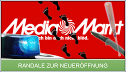 Randale im größten Media Markt in Berlin