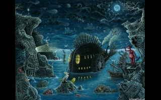 Surreale, digitale Kunstwerke (Alexey Andreev).